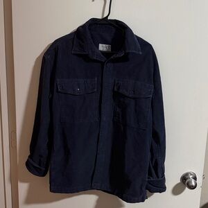 American Eagle Outfitters Navy Corduroy Shirt Jacket